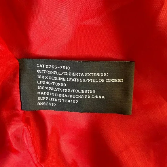 Vtg St. Johns Bay Womens Red Genuine Suede Leather Jacket Petite Medium - Picture 11 of 14